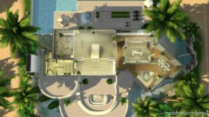 Sims 4 House Mod: Modern Paradisiac Mansion – NO CC (Image #5)