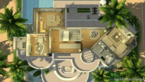 Sims 4 House Mod: Modern Paradisiac Mansion – NO CC (Image #6)