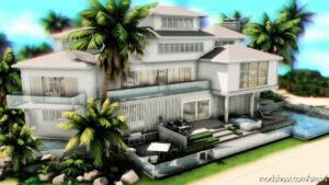 Sims 4 House Mod: Modern Paradisiac Mansion – NO CC (Image #11)