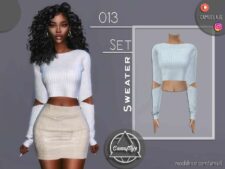 Sims 4 Female Clothes Mod: Sweater (Featured)