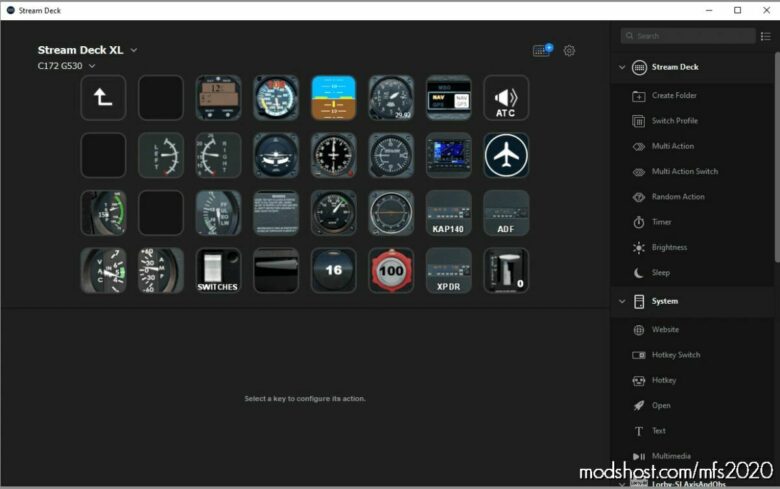 Stream Deck Profile For C172 Steam Gauge Version For Lorby’s AAO V0.8 for Microsoft Flight Simulator 2020