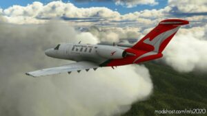 MSFS 2020 Cessna Livery Mod: CJ4 Qantaslink V1.1 (Image #2)