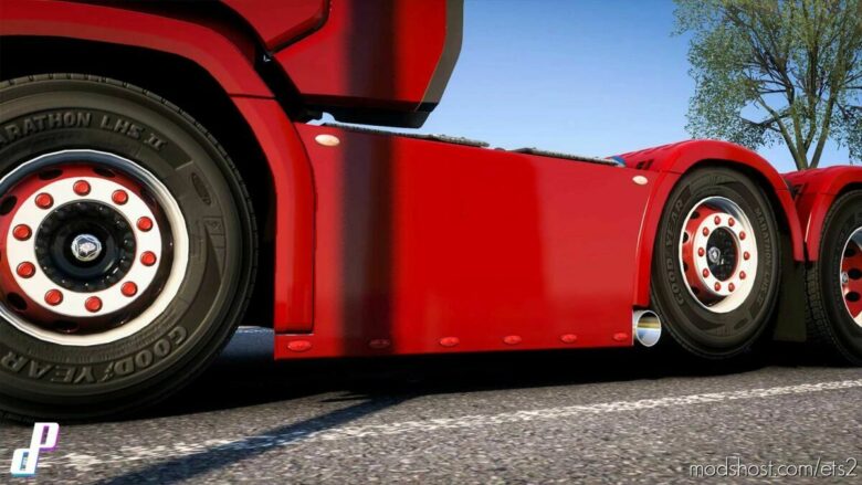 Sideskirt With Double Sidepipe V2.0 for Euro Truck Simulator 2