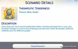 Custom Scenario: Therapeutic Tenderness for The Sims 4