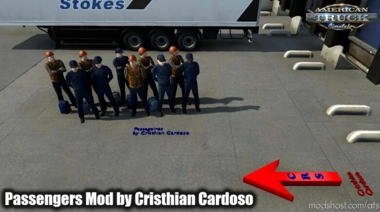 Passengers Mod V1.7 By Cristhian Cardoso [1.43] for American Truck Simulator
