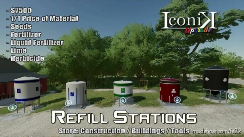 Iconik Refill Stations for Farming Simulator 22