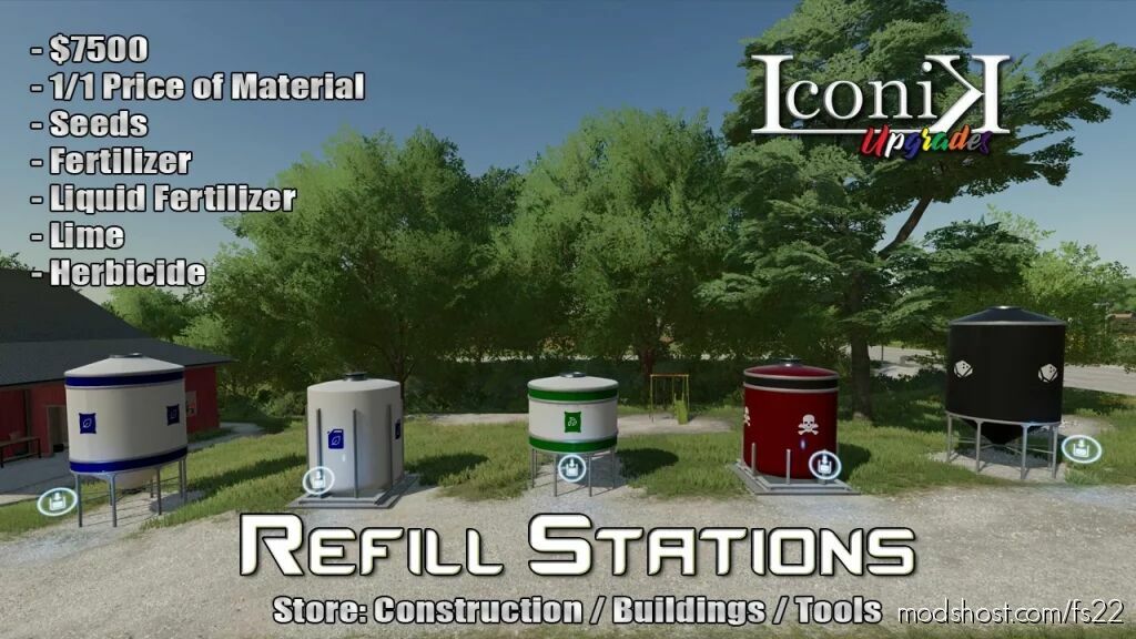 Iconik Refill Stations Farming Simulator Placeable Mod Modshost Hot Sex Picture