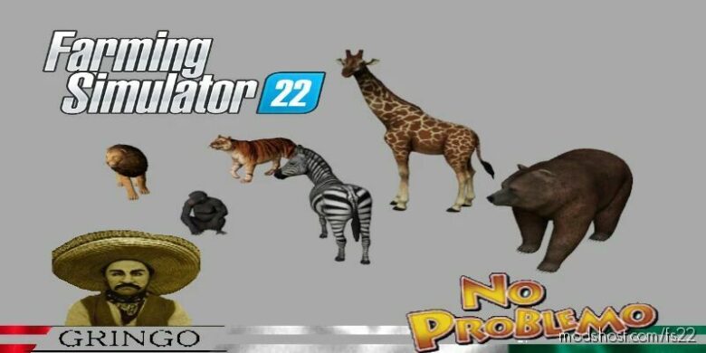 Jungle Animals Pack for Farming Simulator 22