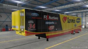 ATS Mod: Nascar Featherlite Trailer Skins 1.42 (Image #6)