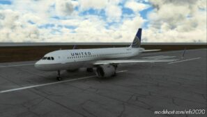 MSFS 2020 A320neo Mod: United Airlines Airbus A320Neo Livery (Featured)