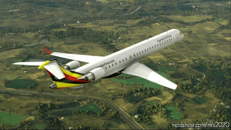 Uganda Airlines CRJ 1000 – 8K for Microsoft Flight Simulator 2020