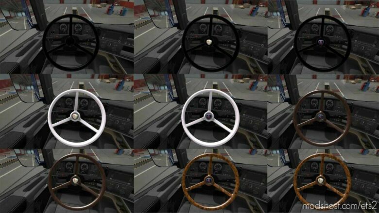 Scania Vabis Steering Wheel Pack V1.3 [1.42 – 1.43] for Euro Truck Simulator 2