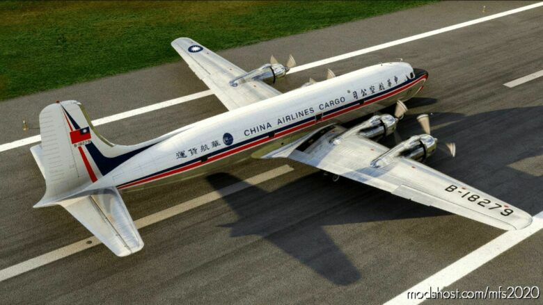 Pmdg Douglas DC-6A China Airlines Cargo for Microsoft Flight Simulator 2020