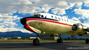 MSFS 2020 DC-6A Livery Mod: Pmdg Douglas DC-6A China Airlines Cargo (Image #3)