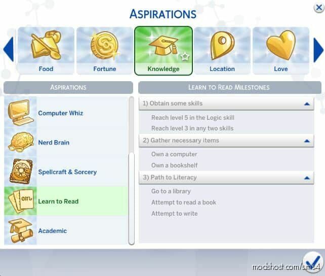 The Sims 4 Learn To Read Mod 1 0 49v Modshost