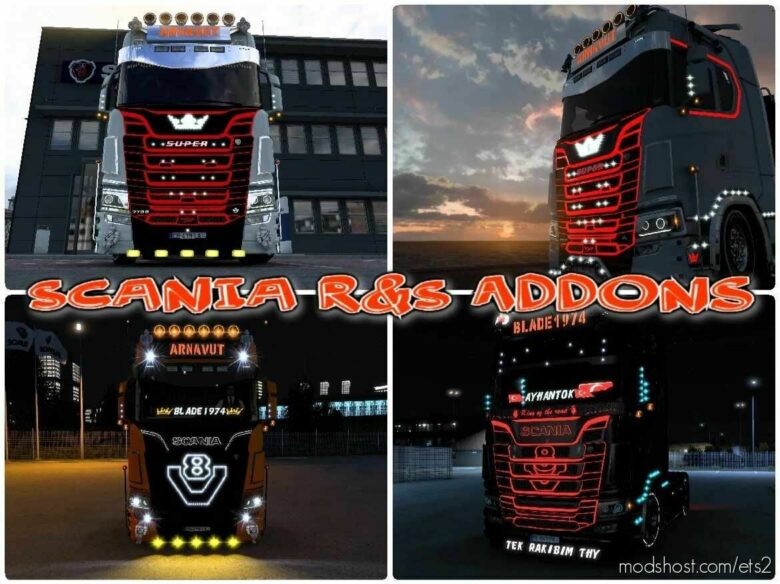 Scania R-S Addons V5.8 [1.42] for Euro Truck Simulator 2