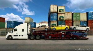 Semi-Trailer CAR Carrier In The Property V1.42 for American Truck Simulator
