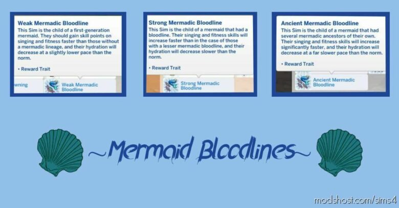 Mermaid Bloodlines for The Sims 4