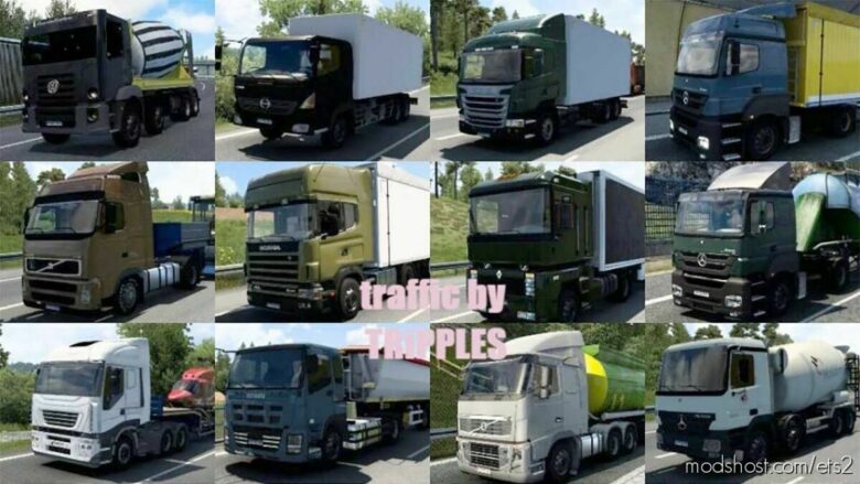 AI Truck Traffic Pack V1.8 for Euro Truck Simulator 2