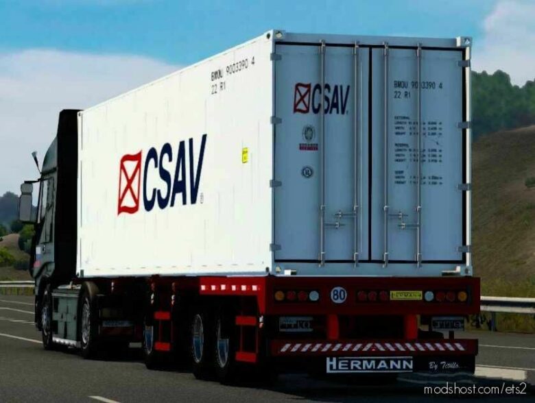 Ownable Container Trailer [1.43] for Euro Truck Simulator 2
