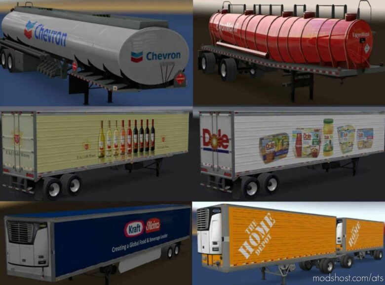 Real Companies & Trailers Pack V2.2 for American Truck Simulator
