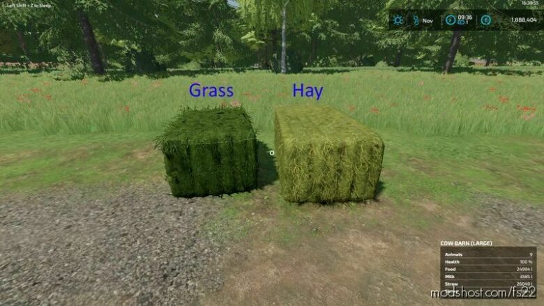 Grass Bales for Farming Simulator 22
