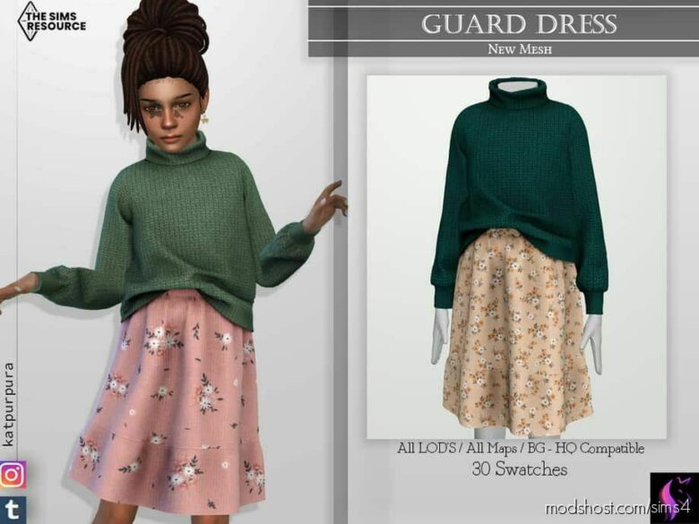 Guard Dress for The Sims 4