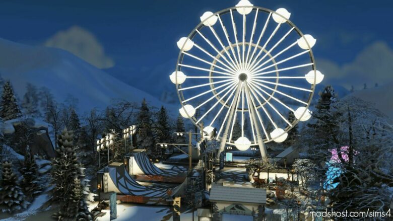 Snow Park – NO CC for The Sims 4