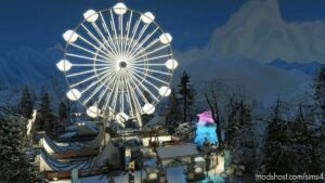 Sims 4 House Mod: Snow Park – NO CC (Image #2)