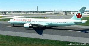 MSFS 2020 Canada Mod: AIR Canada “2005 Livery” “ICE Blue” Captainsim 777-300ER (Image #2)