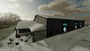 Modern 72×160 Shed for Farming Simulator 22