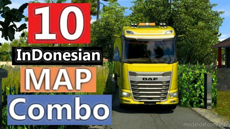 Map Gabungan – Indonesian Map Combo [1.43] for Euro Truck Simulator 2
