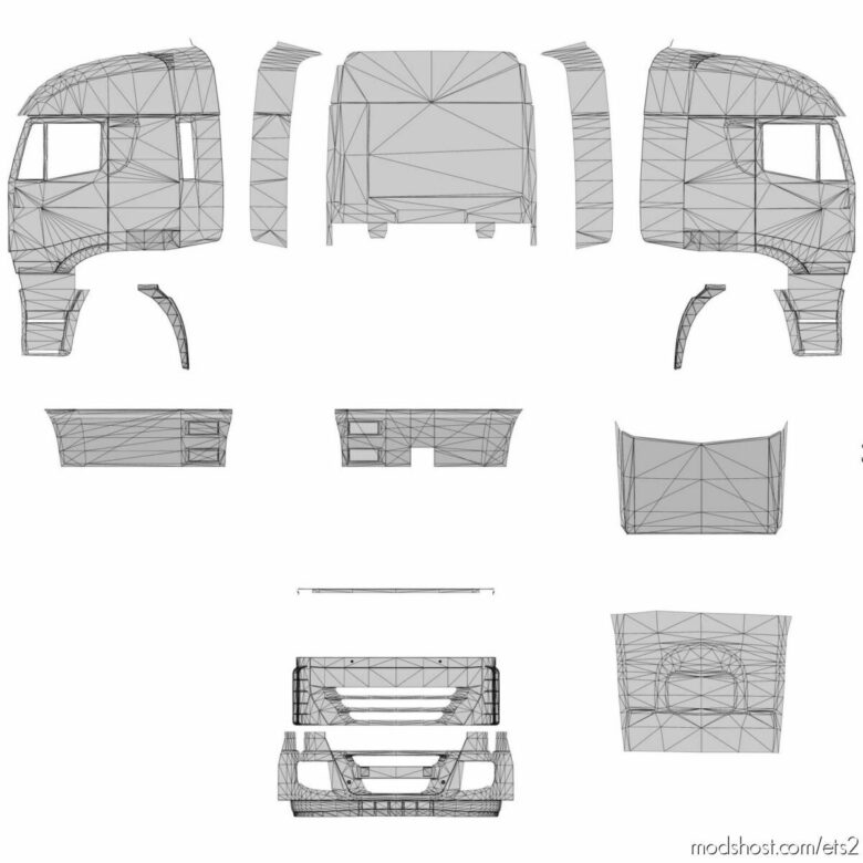 Template For Truck And Trailers By Schumi for Euro Truck Simulator 2