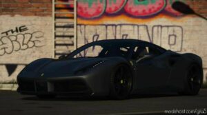 GTA 5 Ferrari Vehicle Mod: 2016 Ferrari 488 GTB (Image #4)