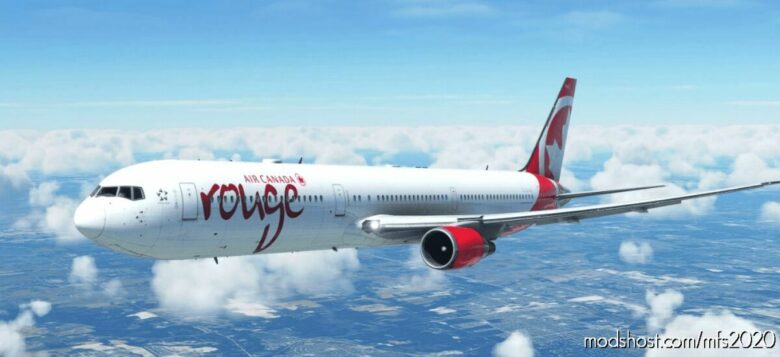 Captainsim 767-400 – AIR Canada Rouge [8K Fictional] for Microsoft Flight Simulator 2020
