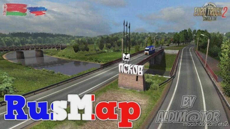 Map Of Russia And Belarus Rusmap V2.4.3 [1.43] for Euro Truck Simulator 2