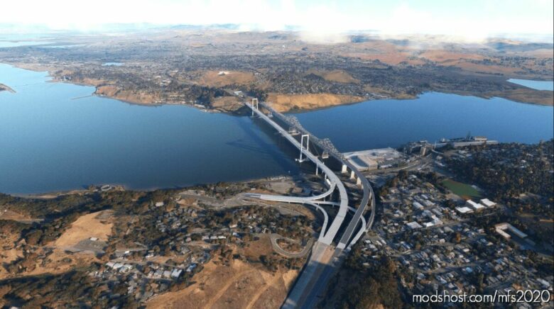 Carquinez Bridge, SAN Francisco BAY Area for Microsoft Flight Simulator 2020