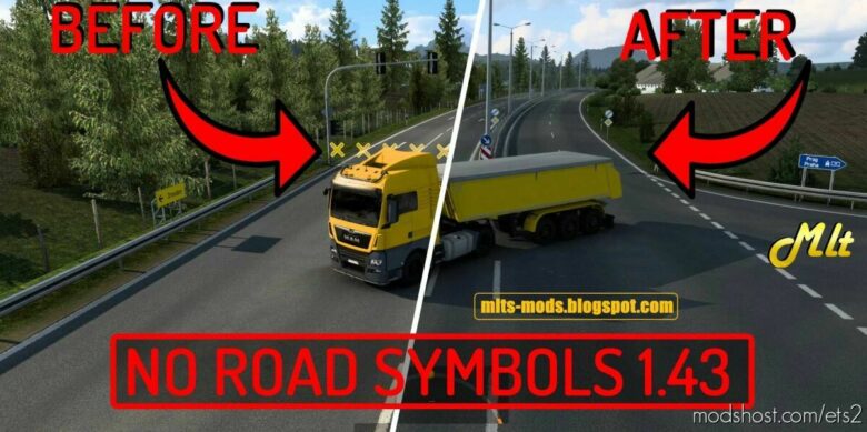 NO Road END Symblos [1.43] By MLT for Euro Truck Simulator 2