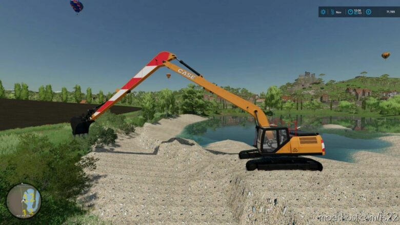 Case CX250D Long Reach Excavator for Farming Simulator 22
