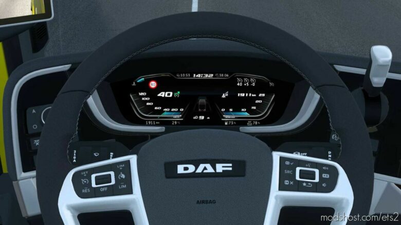 [FIX] High Quality Dashboard – DAF XG & XG+ [Version With Speed Limiter] V2.1.2 for Euro Truck Simulator 2