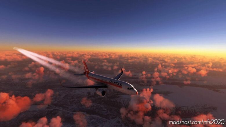 FBW Qantas Christmas A32NX for Microsoft Flight Simulator 2020