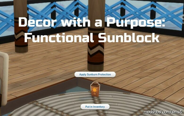 Decor With A Purpose: Functional Sunblock for The Sims 4