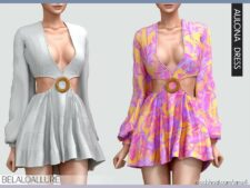 Aulona Dress for The Sims 4