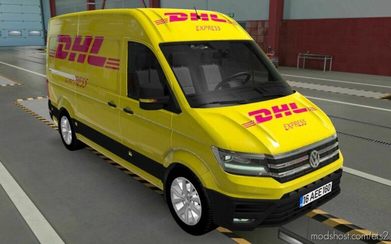 Skin Volkswagen Crafter And ATS DHL Express 1.0 [1.43] for Euro Truck Simulator 2