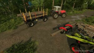 HW80 Wood Trailer for Farming Simulator 22