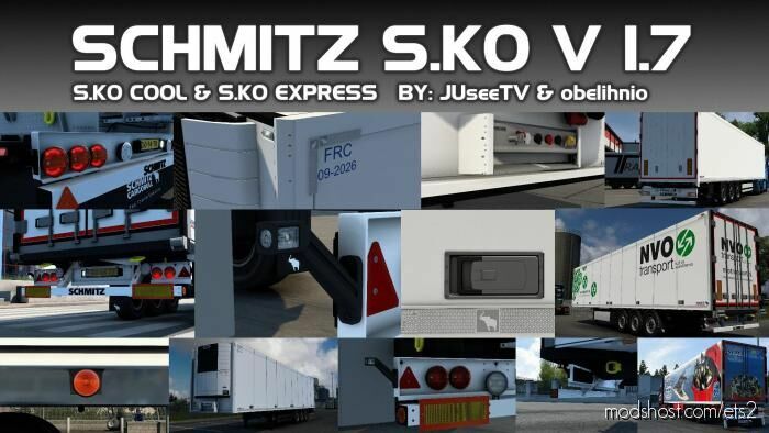 Schmitz S.KO By Juseetv & Obelihnio V1.7 [1.43] for Euro Truck Simulator 2