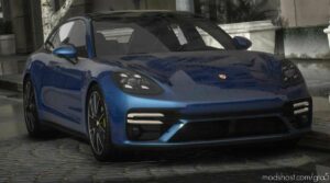 GTA 5 Porsche Vehicle Mod: Panamera Turbo S Sport Turismo 2021 (Image #3)