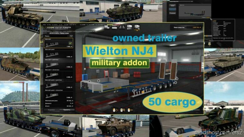 Military Addon For Ownable Trailer Wielton NJ4 V1.5.8 for Euro Truck Simulator 2