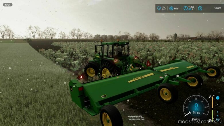 John Deere 520 Flail Mower for Farming Simulator 22