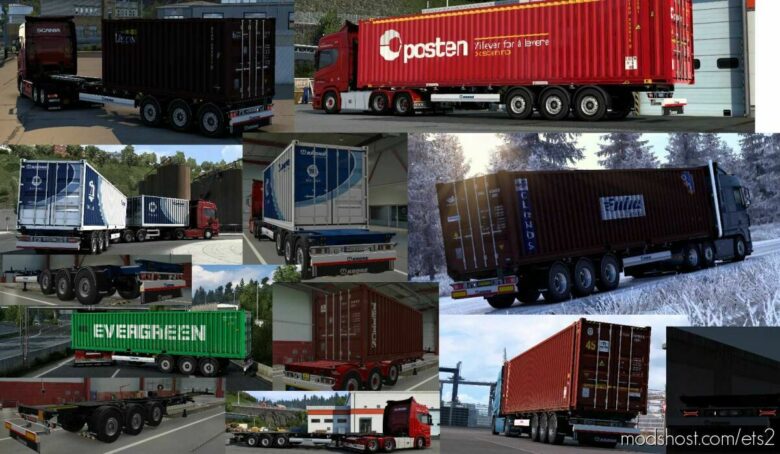 Krone BOX Liner Eltu5 Plus Rework – 45FT Chassis, Ownable Containers And More! for Euro Truck Simulator 2